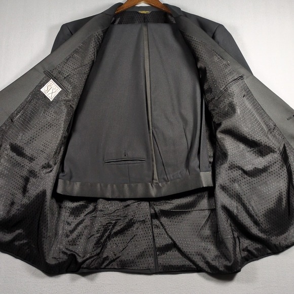 Vintage After Six 2 Piece Tuxedo 50 LONG Suit Pants Sz 46x31 - Picture 2 of 8